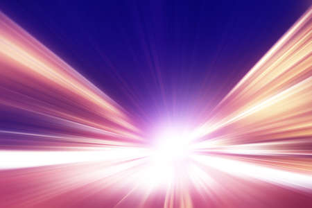 Abstract image of speed motion on the road at night time.の写真素材