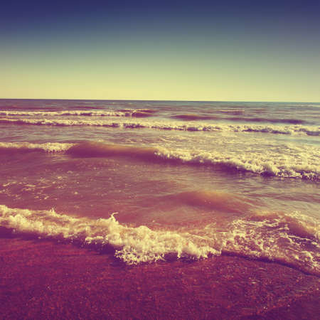 Vintage image of seascape.の写真素材
