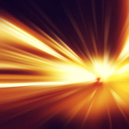 Abstract image of speed motion in the tunnel.の写真素材