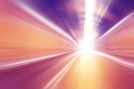 Abstract image of speed motion in tunnel at night.の写真素材