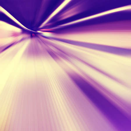 Abstract image of train station and train in motion blur.の写真素材