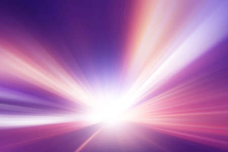 Abstract image of speed motion on the road at night time.の写真素材