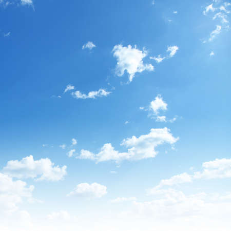 Blue sky with white clouds.の写真素材