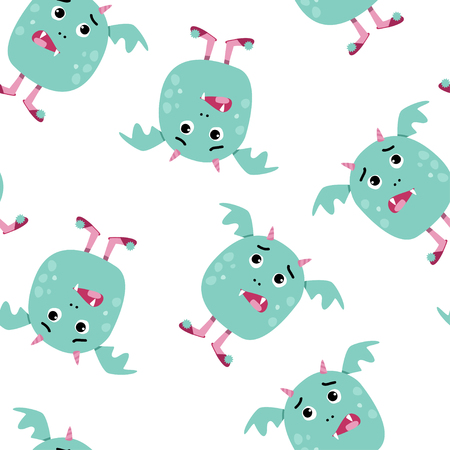 Monsters pattern.のイラスト素材