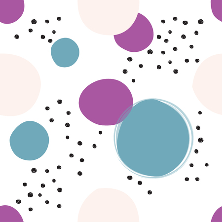 Abstract bright spots seamless pattern. Geometric background.のイラスト素材