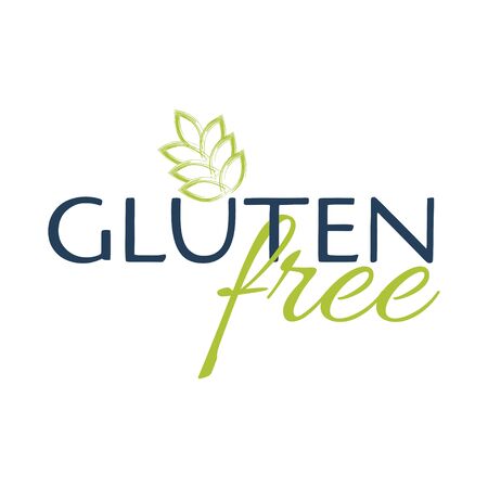 Gluten Free logo style sign. Simple vector illustration isolated on white background.のイラスト素材