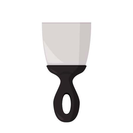 Simple trowel vector illustration. Hand tool for repair isolated on white background.のイラスト素材