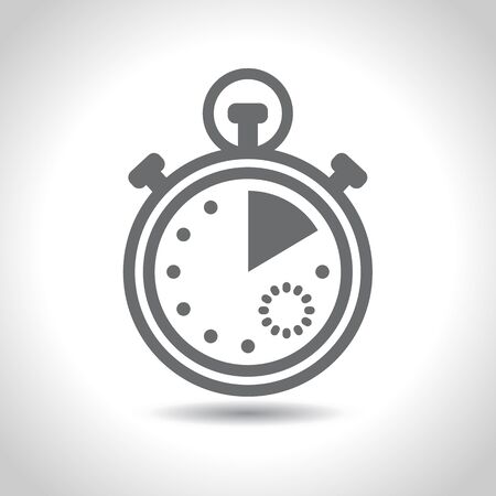 Stopwatch icon. Vector. Flat designのイラスト素材