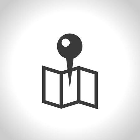 map pin icon. vectorのイラスト素材