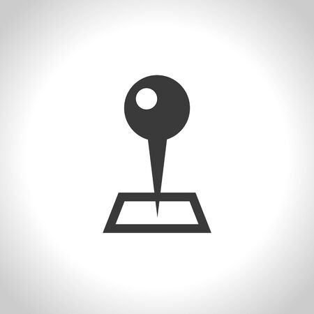 map pin icon. vectorのイラスト素材