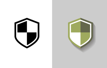 Security vector icon. Protection icon. Shield vector icon.のイラスト素材