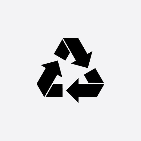 Eco recycle icon. Vector. Arrow triangle. Green triangularのイラスト素材