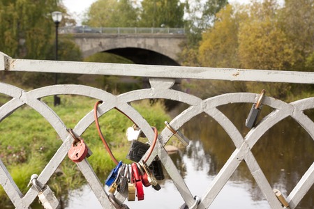 Bridge with locks. Petrozavodsk Russia 23 September 2015のeditorial素材