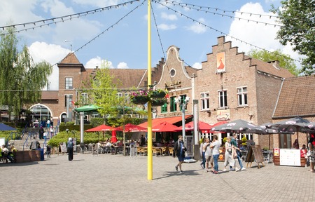 Brussels, Belgium - 13 May 2016: on the street of Brussels at spring.のeditorial素材