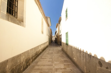 Alcudia Old Town in island Majorca Spain 28.06.2017