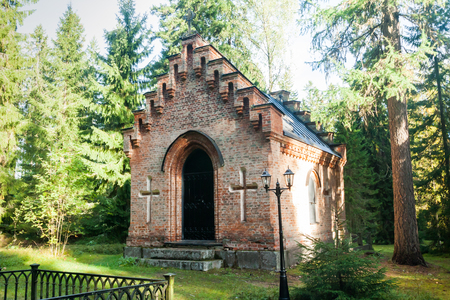 Old chapel at Wrede family cemetery. Anjala, Kouvola, Finlandの写真素材