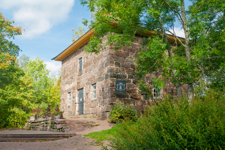 KOUVOLA, FINLAND - SEPTEMBER 20, 2018: Former Anjala manor granary. Anjala, Finlandのeditorial素材