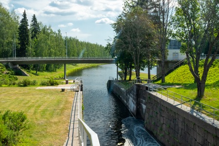 Lappeenranta, Finland - June 20, 2019: The Saimaa Canal at summer.のeditorial素材