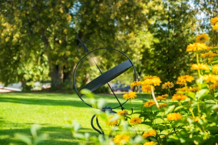 Kouvola, Finland - 2 September 2019: Garden of owners residence in Verla at Jaala, Kouvola, Finland,...