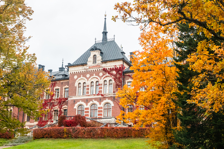 Loviisa, Finland - 7 October 2019: The Manor House Malmgard.のeditorial素材
