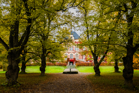 Loviisa, Finland - 7 October 2019: The Manor House Malmgard.のeditorial素材