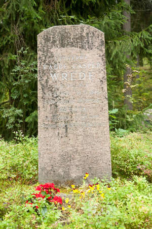 Old cemetery of Wrede family. 4 September 2018 - Anjala, Kouvola, Finland.
