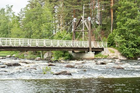 Dam on the river Jokelanjoki, Kouvola, Finlandの写真素材