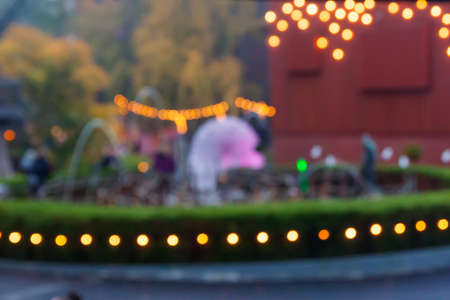 HELSINKI, FINLAND -OCTOBER 12, 2018: The Carnival of Light event at the Linnanmaki amusement park in Helsinki, Finland.のeditorial素材