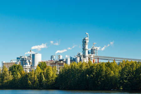 Kouvola, Finland - 15 September 2020: Upm Kymi factory in Kuusankoski.のeditorial素材