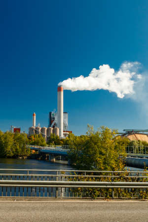 Kouvola, Finland - 15 September 2020: Upm Kymi factory in Kuusankoski.
