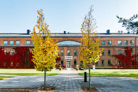 Kouvola, Finland - 27 September 2020: Building of South-Eastern Finland University of Applied...
