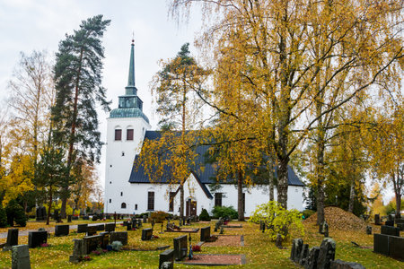 Kouvola, Finland - 11 October 2020: Church of Valkealaのeditorial素材