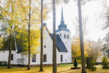 Kouvola, Finland - 11 October 2020: Church of Valkealaのeditorial素材