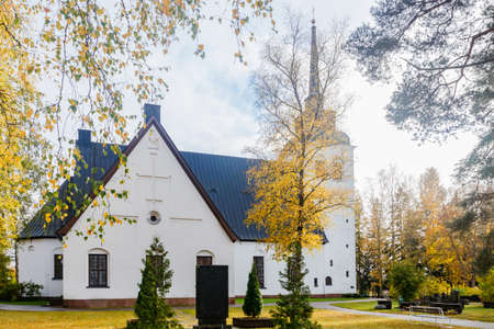 Kouvola, Finland - 11 October 2020: Church of Valkealaのeditorial素材