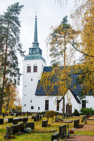 Kouvola, Finland - 11 October 2020: Church of Valkealaのeditorial素材