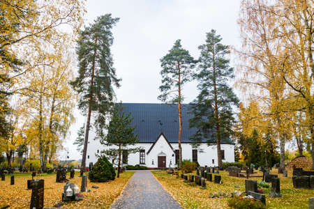 Kouvola, Finland - 11 October 2020: Church of Valkealaのeditorial素材