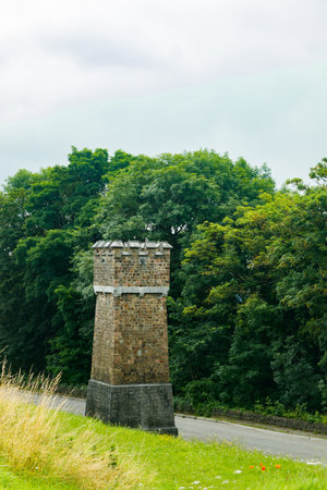 Medieval watchtower in citadel of Namur, Belgiumの写真素材
