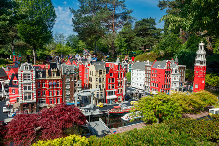 Billund, Denmark - 16 June 2023: Amusement park of Legoland in Denmark.のeditorial素材