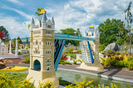 Billund, Denmark - 16 June 2023: Amusement park of Legoland in Denmark.のeditorial素材