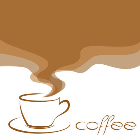 coffee background for design, menu, emblemsのイラスト素材