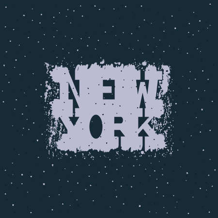 New York Typography in a grunge style. Vintage concept for print production. T-shirt fashion Design.のイラスト素材