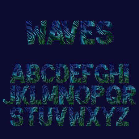 Bright neon alphabet. Font for Musical Flyer, Night Party poster or Club Invitation.のイラスト素材