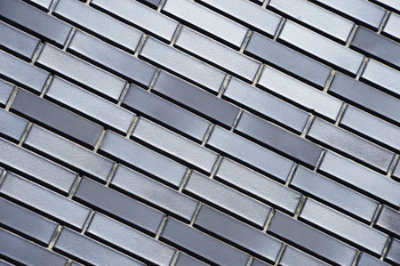 Gray brick wall with beautiful texture. Background.