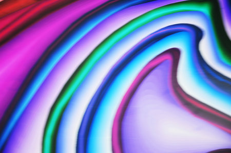Abstract multicolored rainbow neon stripes. Bright background for banner, website.