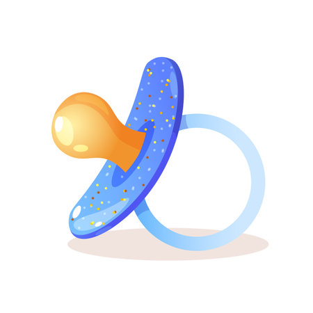 Vector illustration of cartoon babies pacifier.のイラスト素材