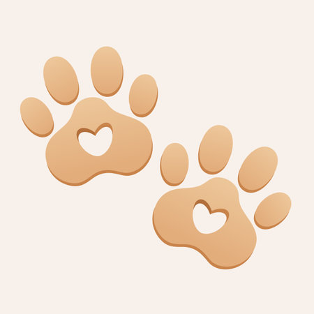 Animal paws vector illustration.のイラスト素材