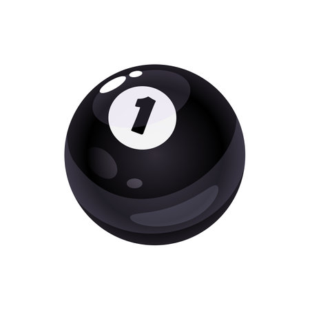 Billiard ball isolated on white background.のイラスト素材