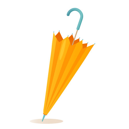 Bright umbrella isolated on a white backgroundのイラスト素材