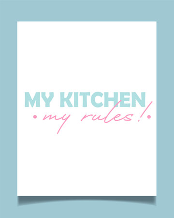 Minimalist hand drawn poster for kitchen wall art.のイラスト素材