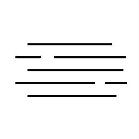 Vector line weather icon of fog isolated on white background. Icon for mobile apps, websites, weather forecast, etc.のイラスト素材